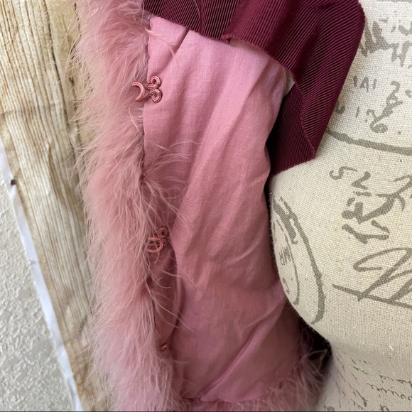 Moschino Cheap and Chic Pink Feather Jacket - Picture 6 of 14